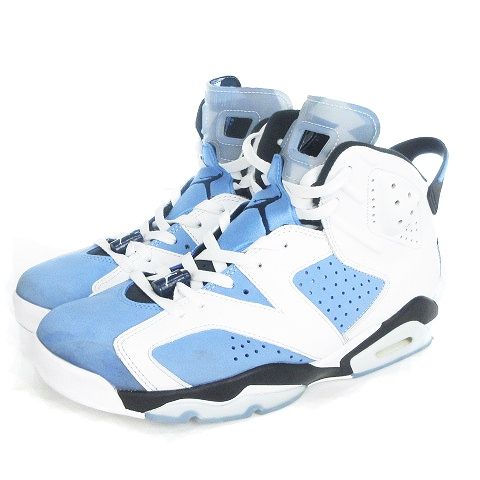エアジョーダン ハイカットシューズ ターコイズ/ホワイト ナイキ NIKE エアジョーダン AIR JORDAN 6 UNC スニーカー