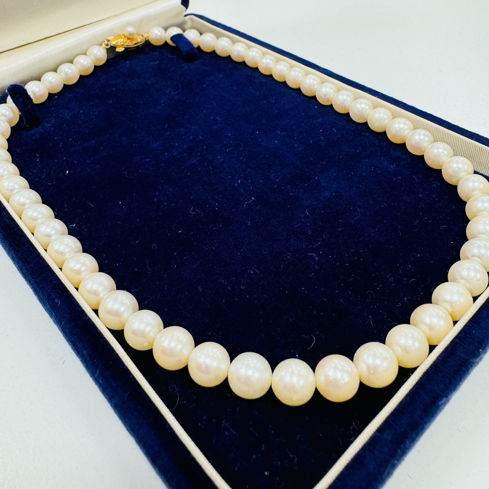 A【ヴィンテージ】パールネックレス 真珠 本真珠 K18 18金  