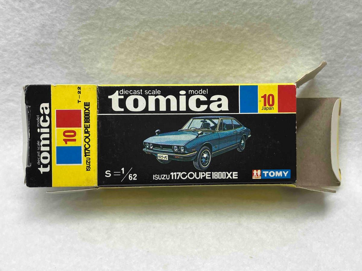 トミカ　117 クーペ 1800 XE COUPE No.10【日本製】黒箱 Amazon | トミカ 黒箱 10 いすゞ 117クーペ 1800XE 1/62 日本