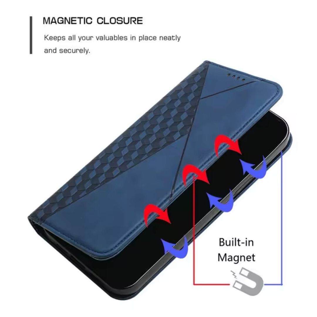 iPhone 13 14 ケース スマホケース 手帳型 おしゃれ 人気 シンプル 大人 レディース かっこいい カードケース 磁石 キューブ柄 アイフォン アイホン ピンク