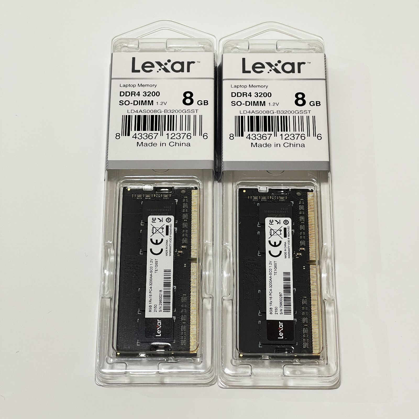 Lexar ノートパソコンメモリ DDR4 3200 8GB 2枚セット - メルカリ