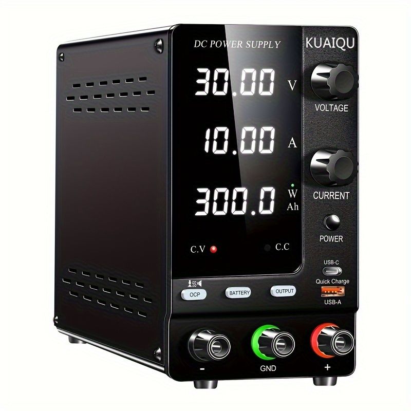 充電式30V 10A鉄素材ACスイッチング調整コンピュータノートブックメンテナンス電気めっき機器ツール手作りDIY回路基板メンテナンス用USプラグ付きバッテリー不要産業用測定器具o