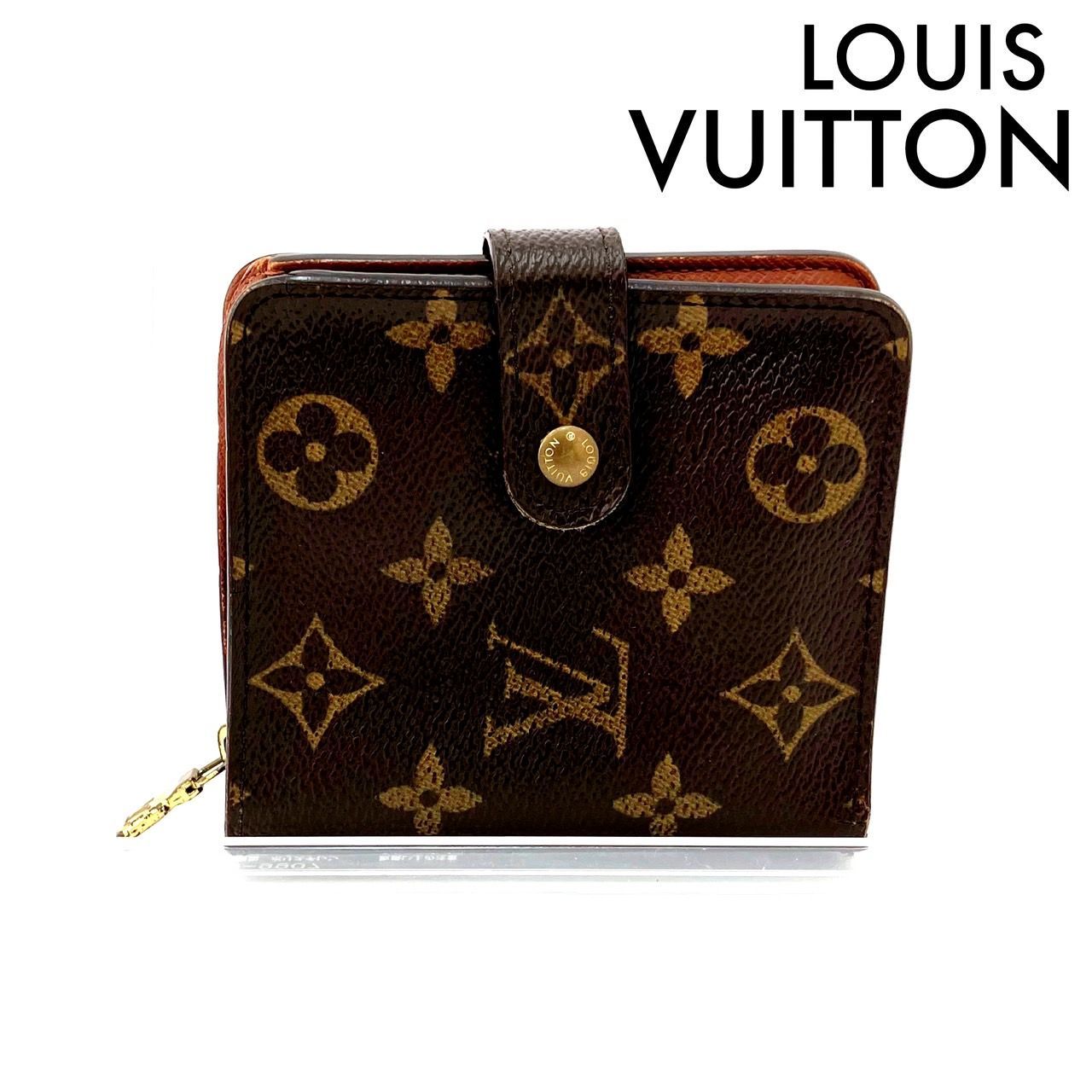 ルイヴィトン モノグラム コンパクトジップ 二つ折り財布