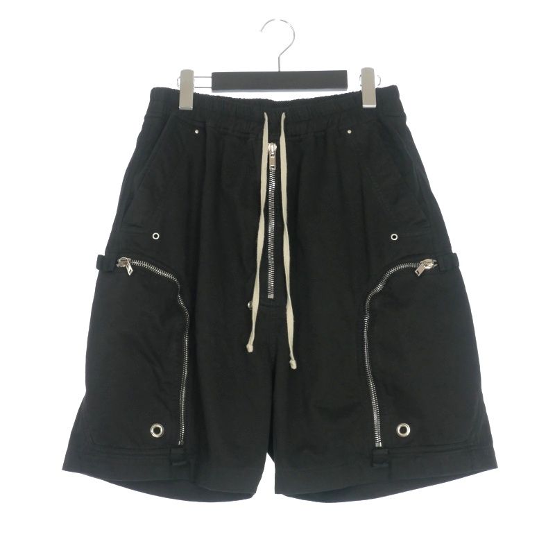 ダークシャドウ DRKSHDW リックオウエンス 24SS BAUHAUS SHORTS バウハウスカーゴ ショートパンツ ショーツ S ブラック 黒 DU01D1389TW