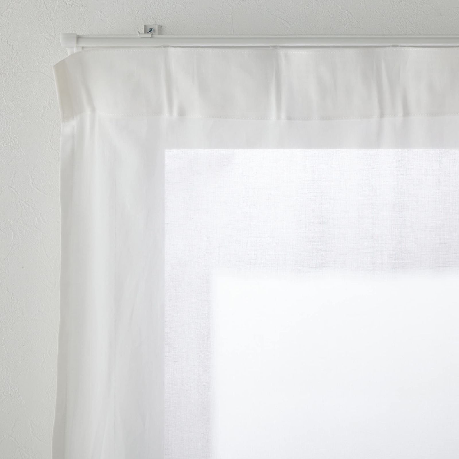 無印良品 綿からみ織ノンプリーツカーテン オフ白 幅204cm/丈158cm 無印良品 綿からみ織ノンプリーツカーテン オフ白 幅204cm/丈158cm