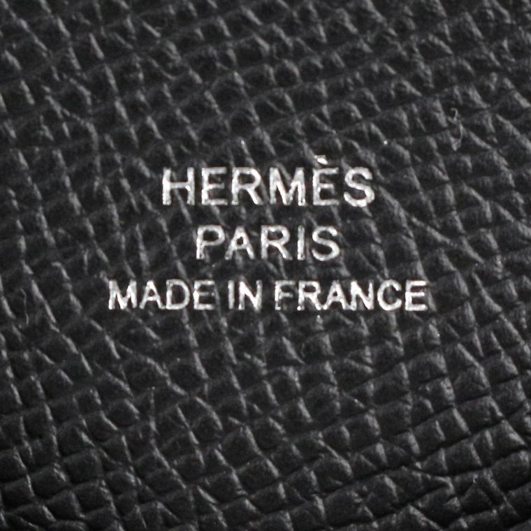 エルメス　カルヴィ　ブラック　U刻印　　2023年購入　名刺入れ HERMES/エルメス カルヴィ（カードケース/名刺入れ） エプソン