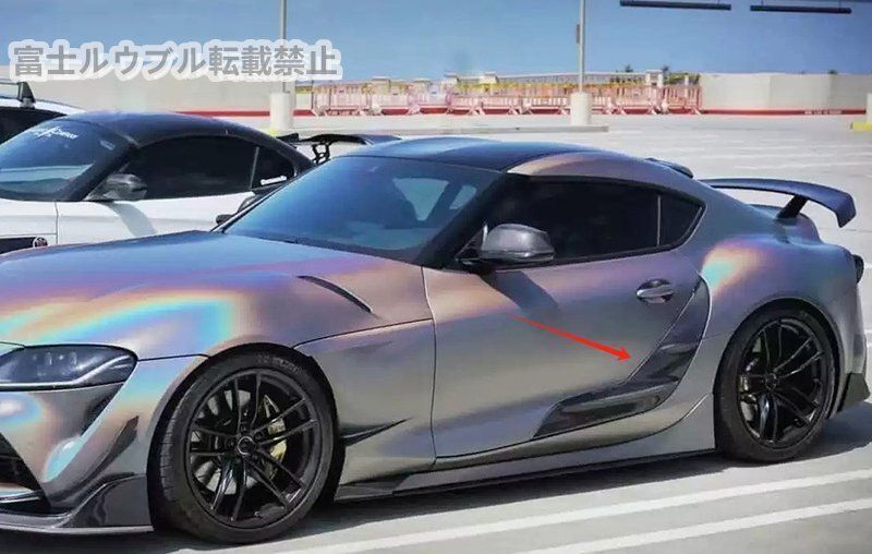 トヨタスープラ 牛魔王A90 A91 2020- TRDスタイル ドアパネル カーボンファイバー ドアシルプレート装飾 FFCRYSTALESIA_COM