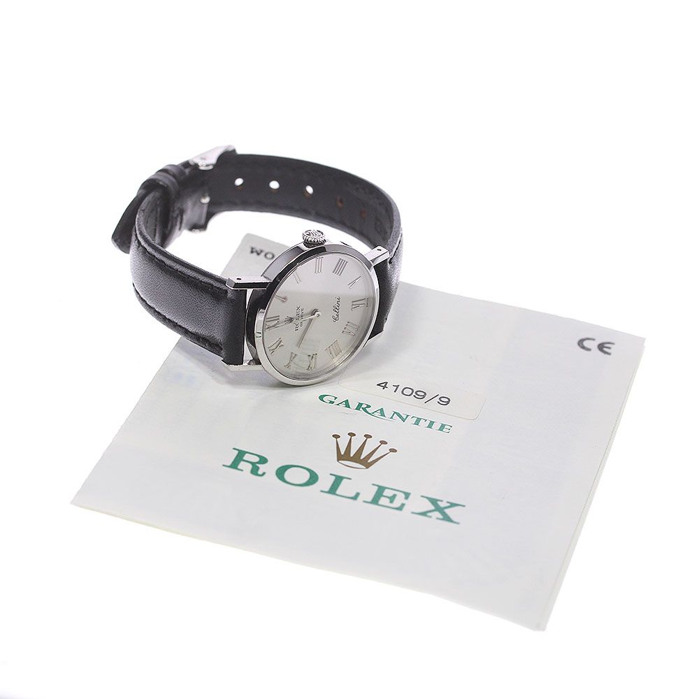 ロレックス ROLEX ref.4109 チェリーニ K18WG cal.1602 手巻き 