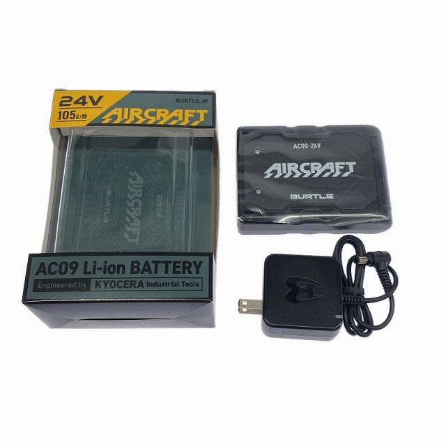 新型 24V マットブラック　バートル　空調服　バッテリーのみ　新品未使用　黒 BURTLE (即日発送)バートル 作業服 作業着 2025春夏新作 エアー