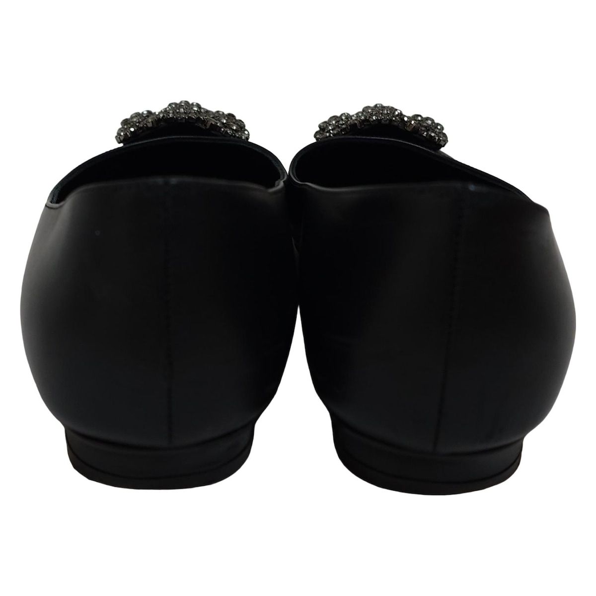 MANOLO BLAHNIK(マノロブラニク) フラットシューズ 34 レディース - 黒