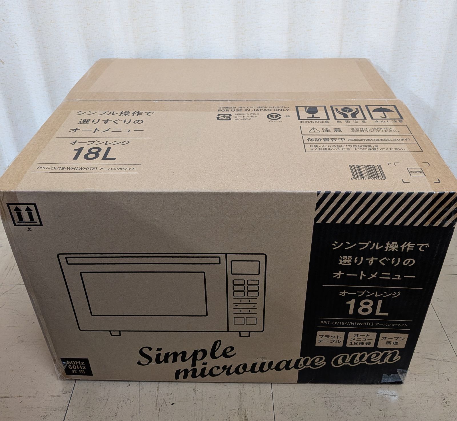 未開封 ドンキホーテ オーブンレンジ PPIT-OV18 18L 50Hz/60Hz共用