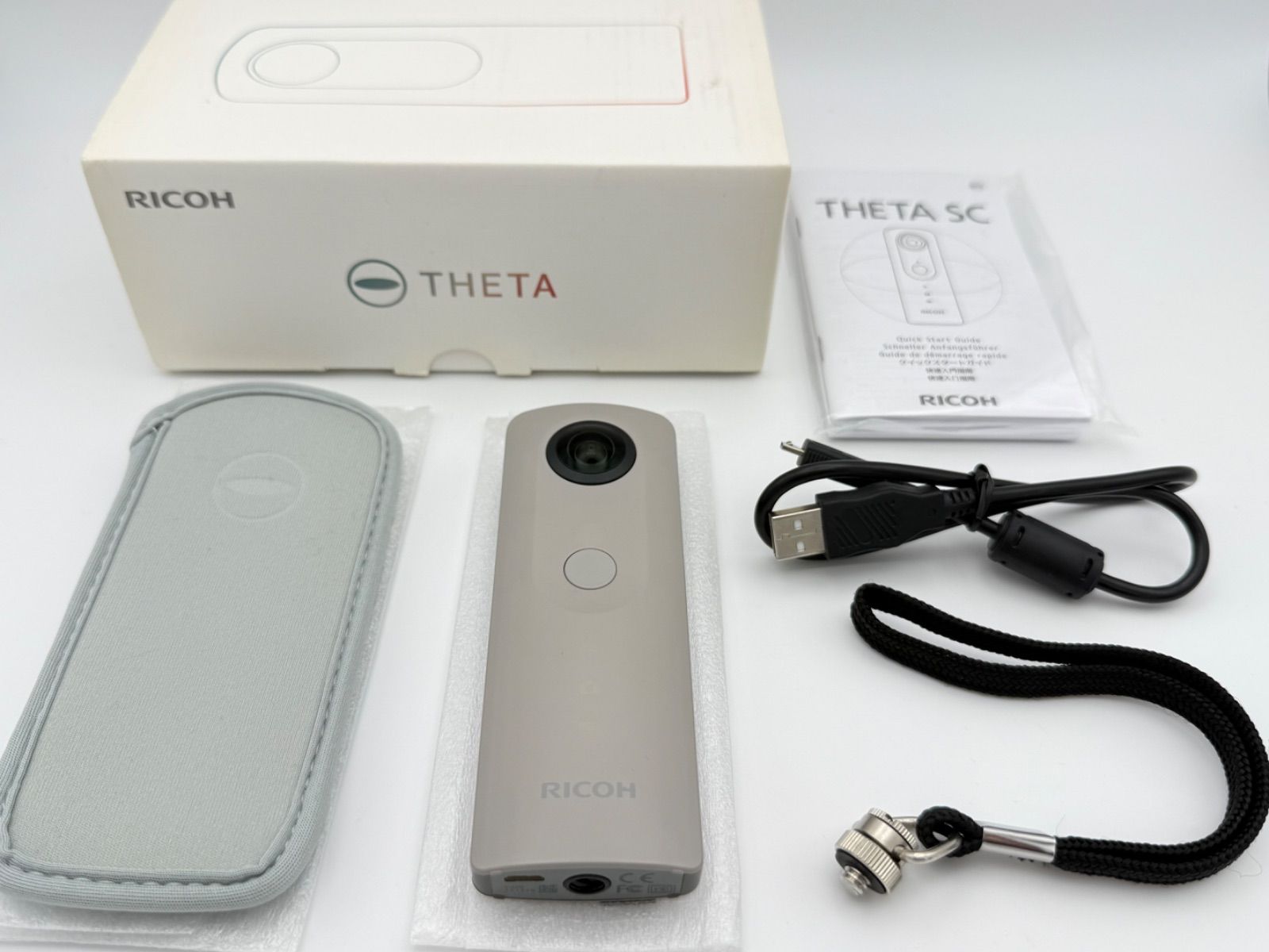 RICOH THETA SC ベージュ オマケ付き リコー シータ 360度カメラ