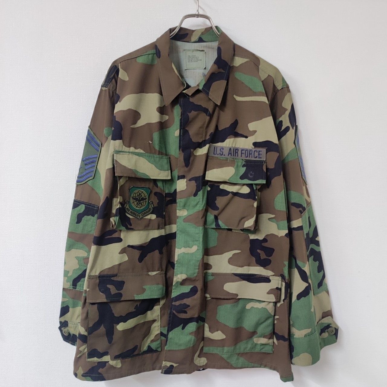 アメリカミリタリー ウッドランドカモ コンバットジャケット 空軍 部隊 