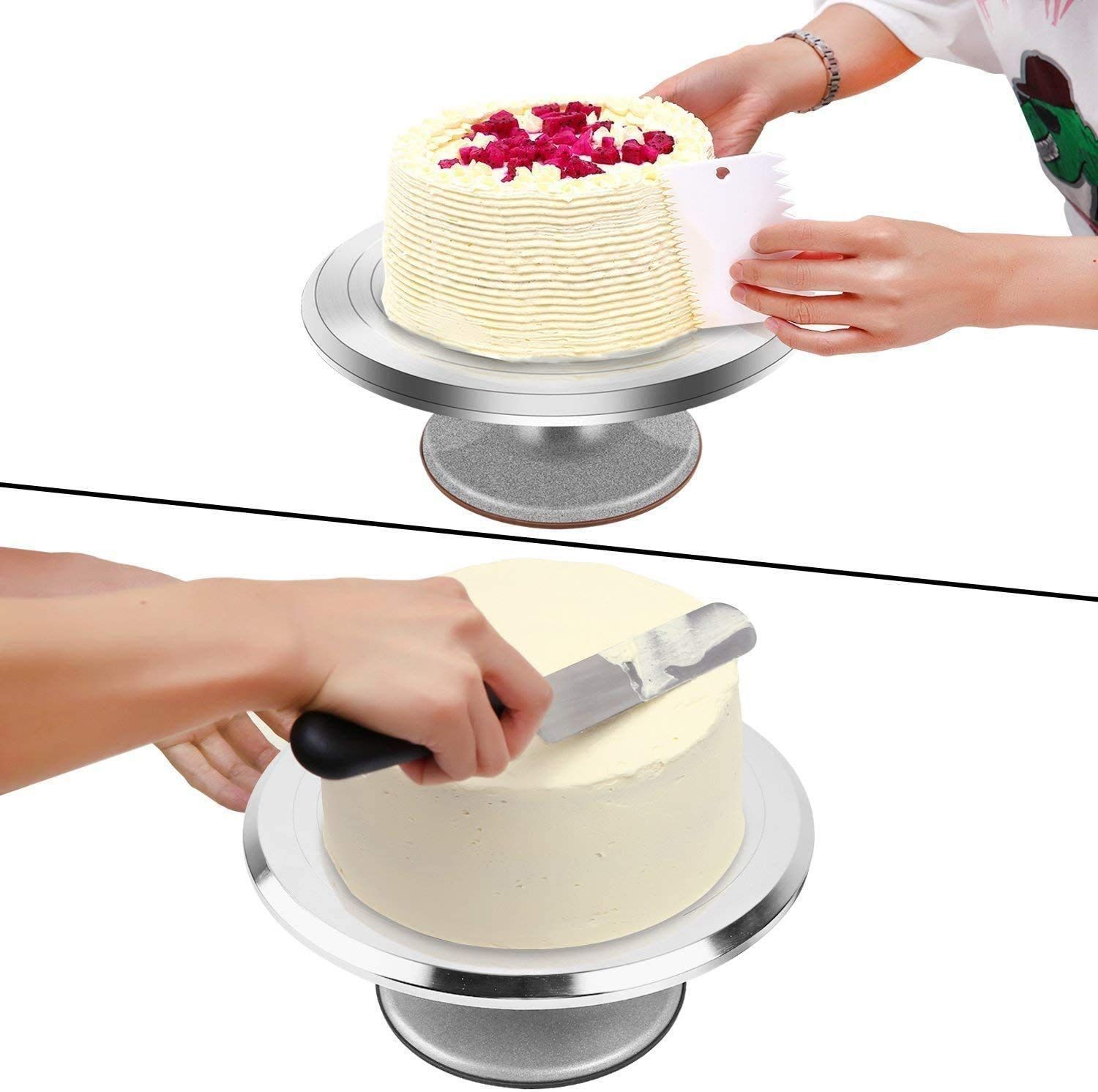 日本限定モデル】 新品 ケーキ回転台 スパチュラ セット 装飾台 ケーキ