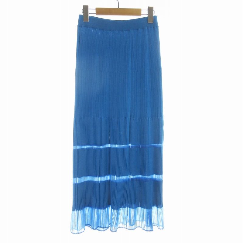 ルシェルブルー LE CIEL BLEU Transparent Long Knit Skirt フレア 