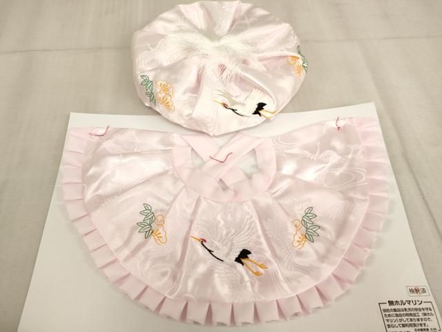 平和屋本店 お宮参り 女の子 小物セット 刺繍 飛鶴文 き ♥ AAAW7121ja