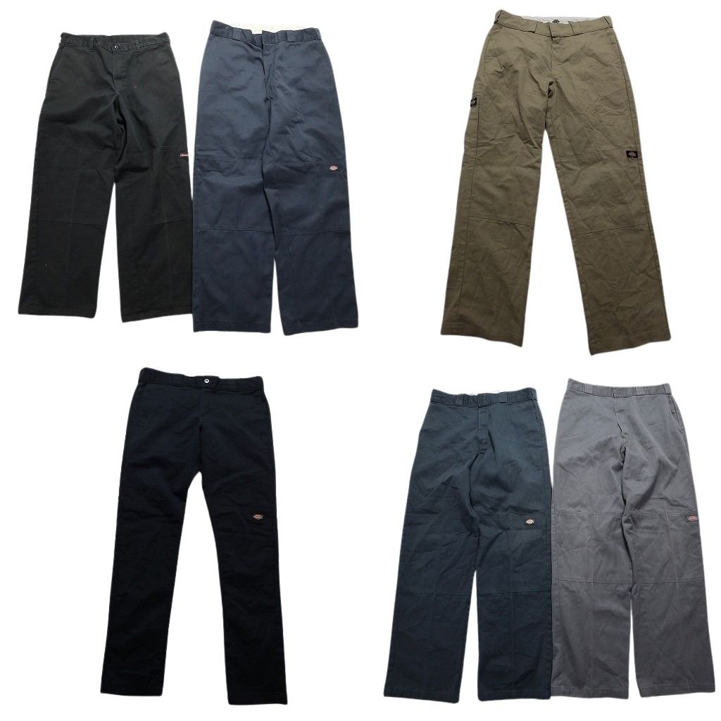 古着卸 ディッキーズ Dickies ダブルニー パンツ 6枚セット メンズ 32 |33 |34 |36 ワークパンツ ワイド 古着 NA5349