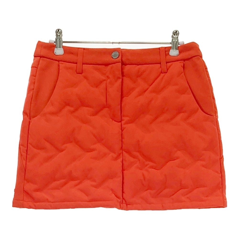 サイズ：S DESCENTE GOLF デサントゴルフ ダウンスカート オレンジ系