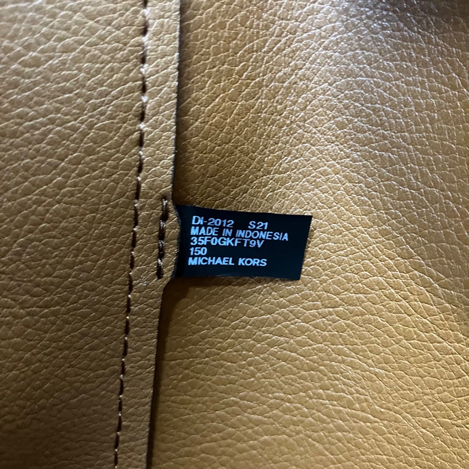 ◼︎MICHAEL KORS マイケルコース トートバッグ 茶 ブラウン 白 