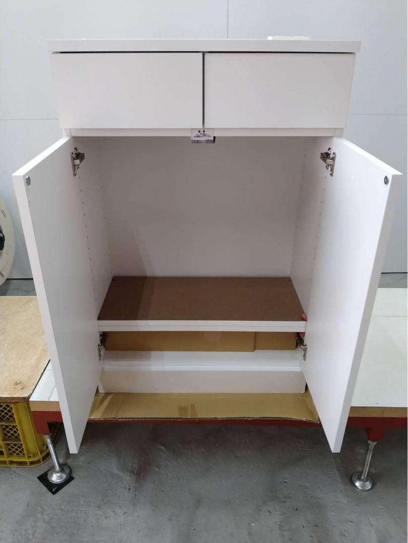 品質保証で、高速配送！ 70210 シンプル薄型キャビネット 幅60 ホワイト