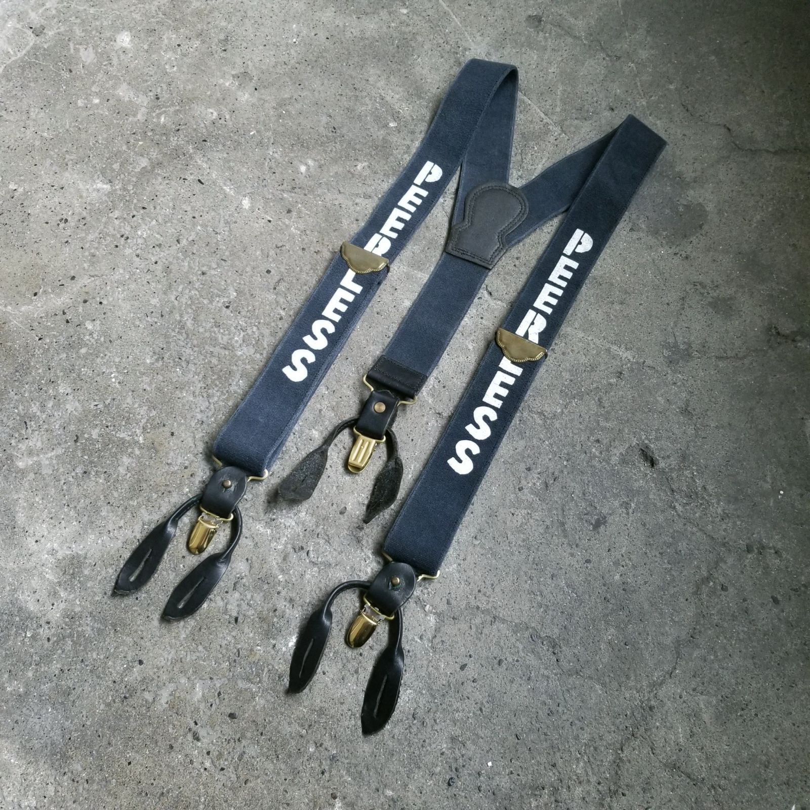 visvim 18aw ADSG SUSPENDERS ビズビム サスペンダー ネイビー