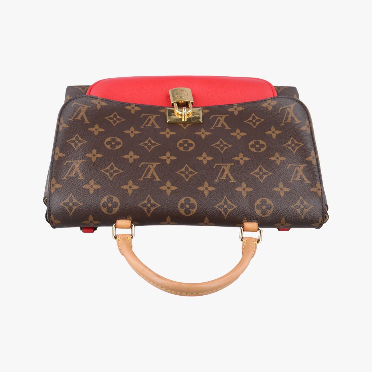 ルイヴィトンLouis Vuittonマリニャンモノグラム ブラウン系×コクリコモノグラムキャンバス×カーフレザーM44286FL1148 DECORATOM_COM_BR