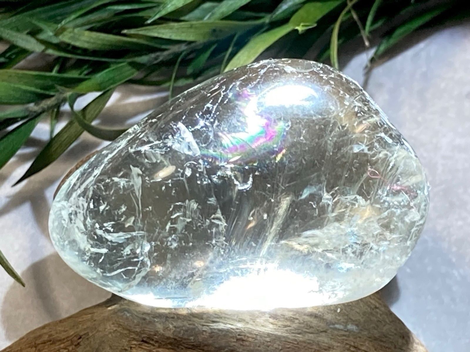 レインボー✨ グリーンアメジスト プラシオライト 原石 グリーンクォーツ