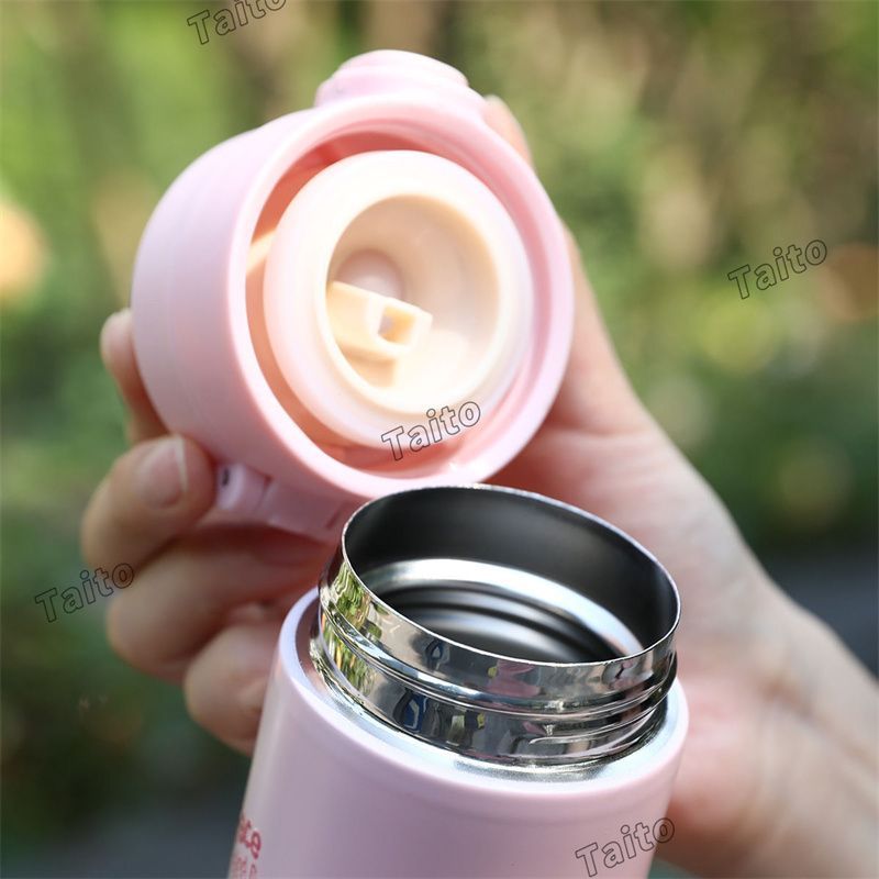 中国限定popland mokoko labubu保温ボトル　ピンク ラブブ LABUBU POPMART 保温ボトル 400ml 保温 保冷 ステンレス