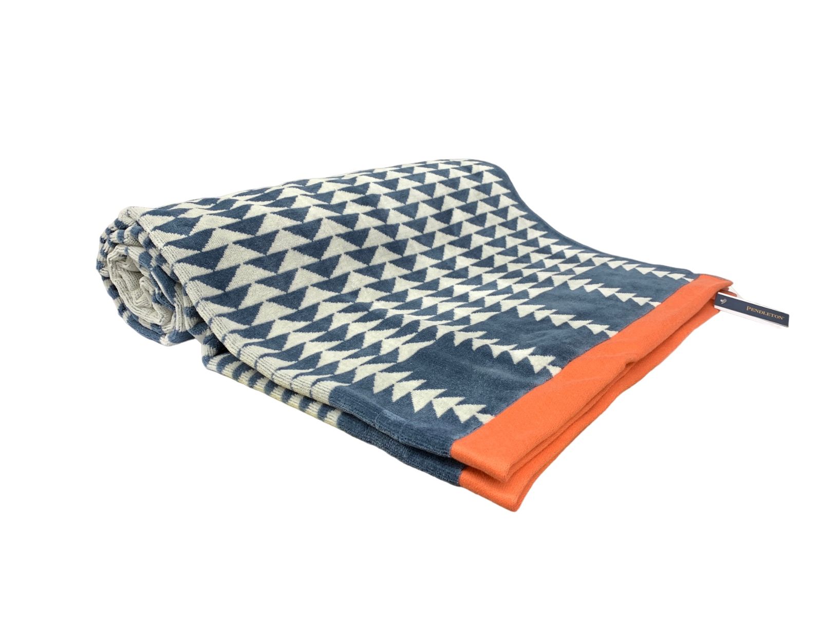 PENDLETON (ペンドルトン) Oversized Jacquard Spa Towel タオルケット ビーチタオル ブランケット  W102cm×H178cm XB233-55167 ネイビー アウトドア雑貨/025