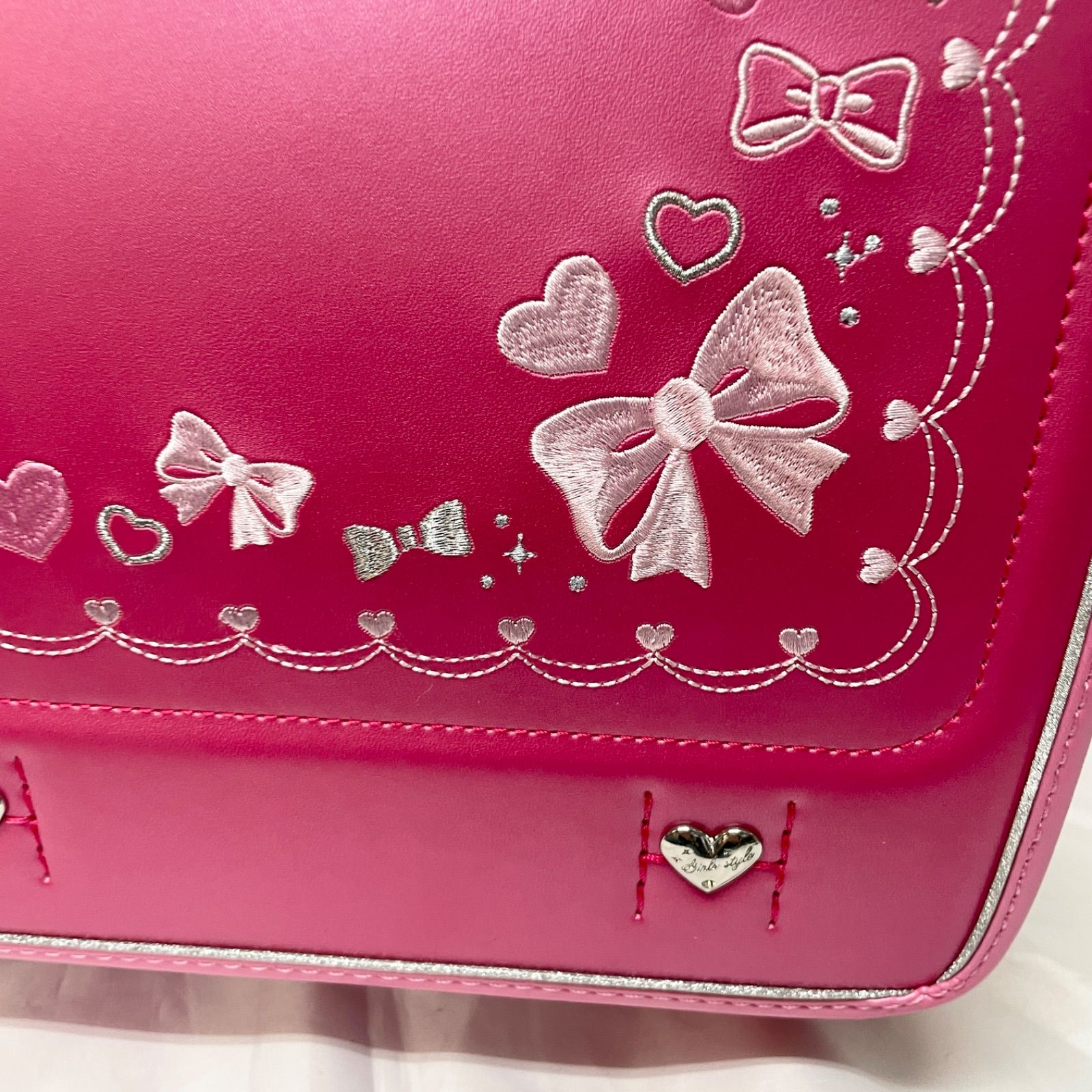 6年保証】ランドセル 女の子 刺繍 リボン かわいい 超軽量 大容量 