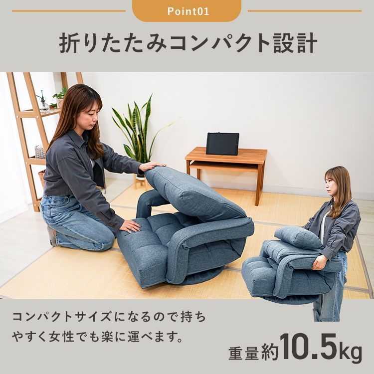 肘掛け リクライニング