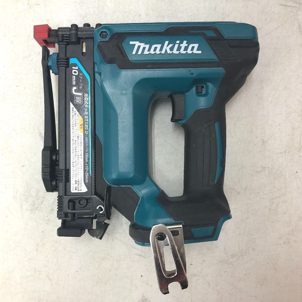 makita マキタ 18V対応 10×25mm 充電式タッカ J線ステープル 本体のみ ケース付 ST121DZK