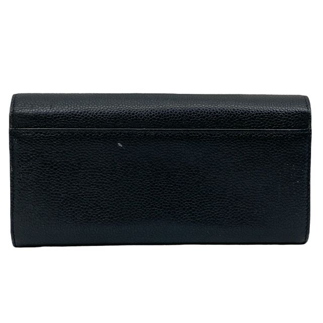 トムブラウン 財布 長財布 二つ折り財布 折財布 ロゴ レザー ブラック 黒 THOM BROWNE