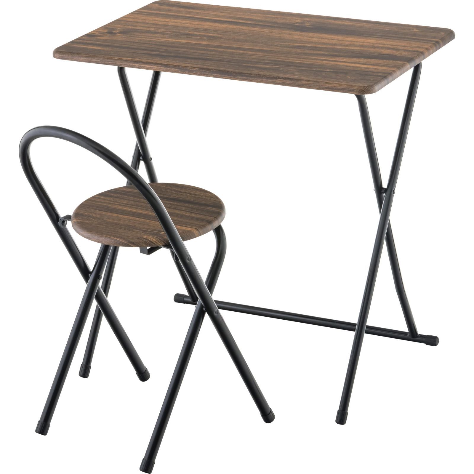 武田コーポレーション デスク チェア 折りたたみ ブース 受付 ヴィンテージ調 デスク-チェアーセット VBR T9-DC70VBR 70×48×70