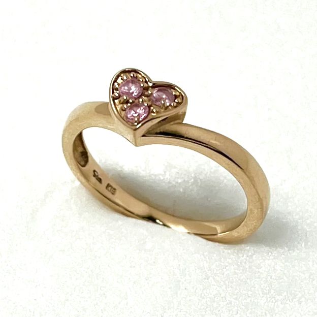 K18 スタージュエリー リング ハートモチーフ K18YG リング