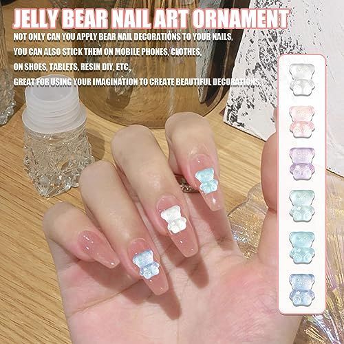 3dネイルパーツ ネイル くま ピンク デコパーツ キラキラ 3dネイル