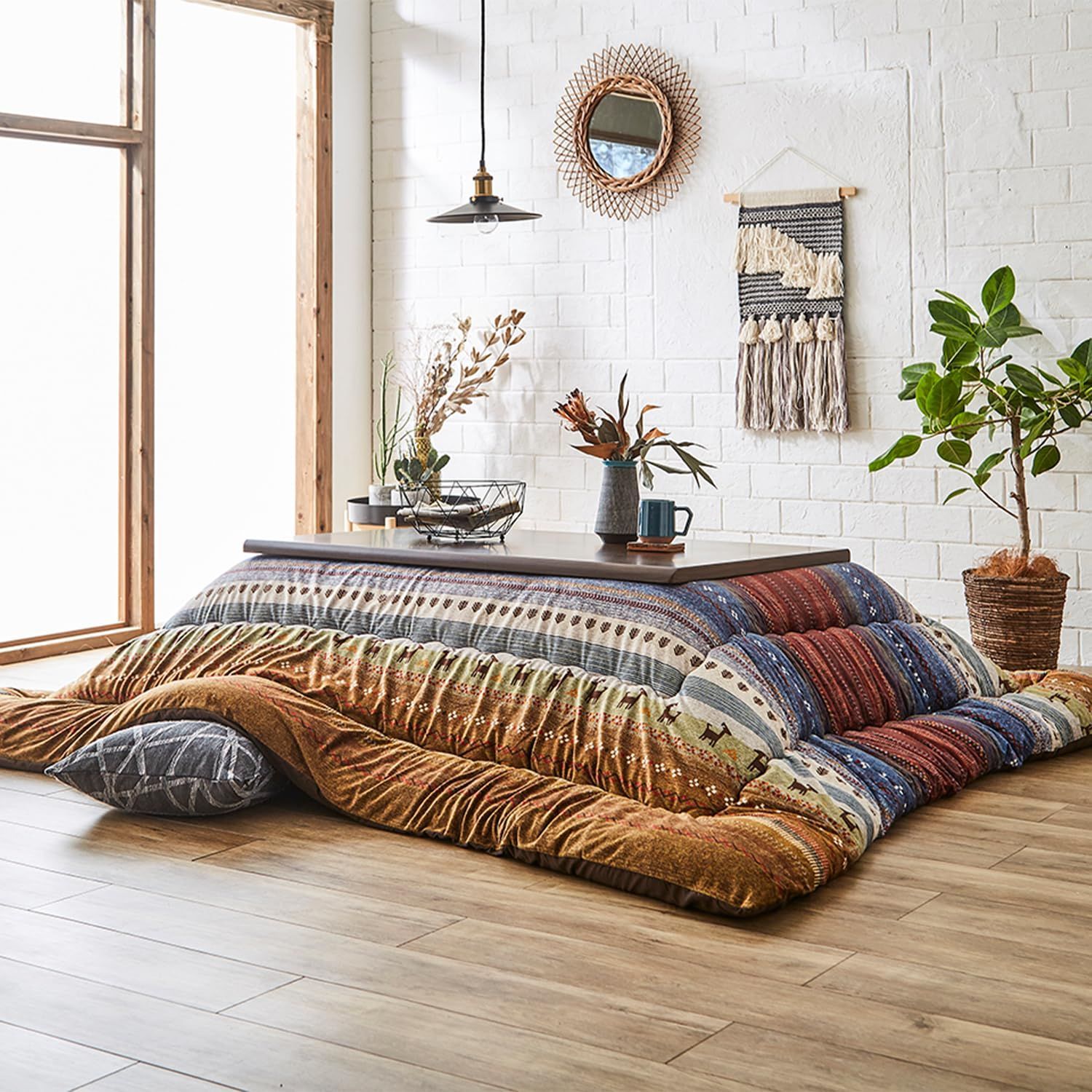 新着商品 国産 洗える マルチ 5193659 約205×285㎝ ラディ 大判長方形 こたつ掛けふとん イケヒコ