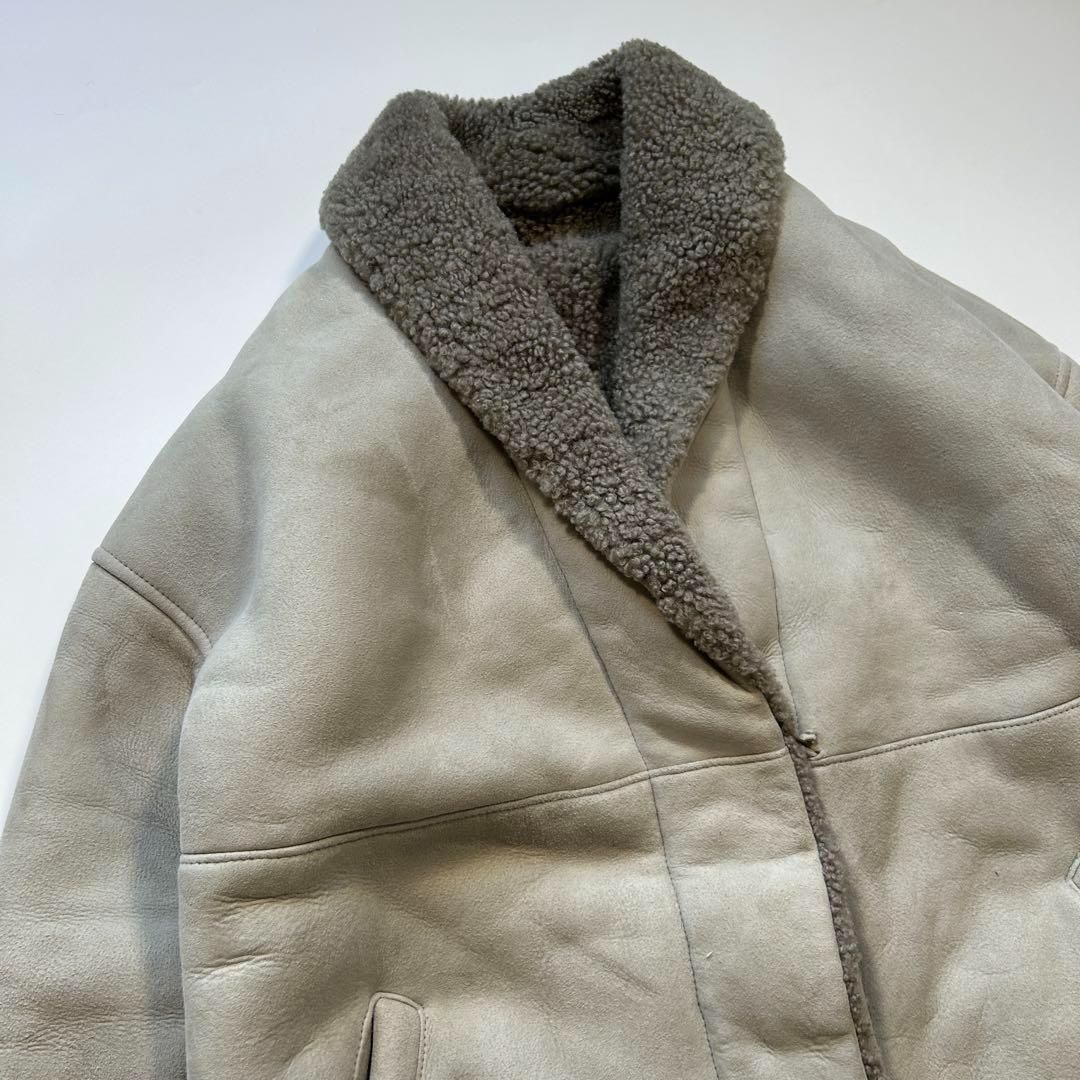 32PARADIS トラントドゥパラディ シープスキン ムートン レザー コート 本革 モード