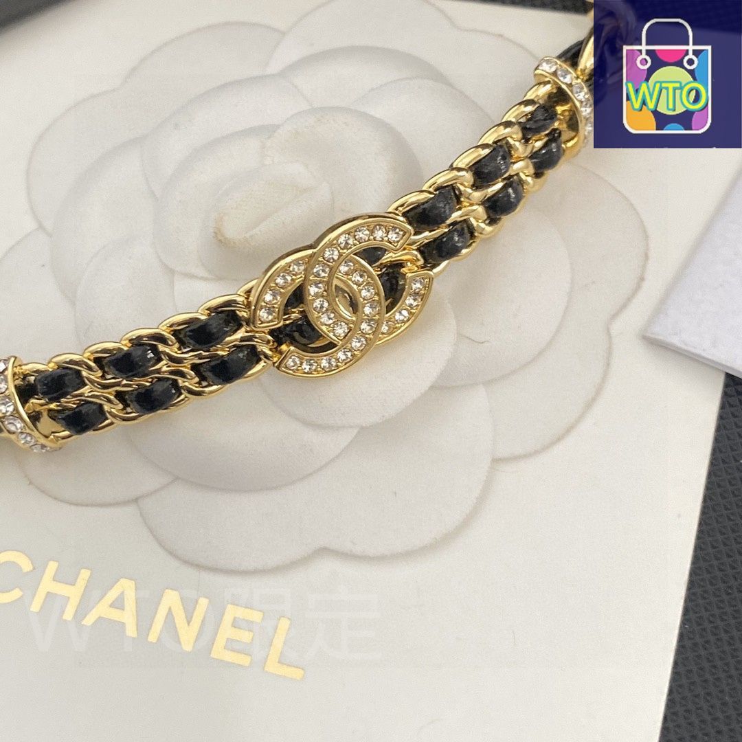 今日特価】Chanel シャネル 2024 年新モデル 皮紐ネックレス