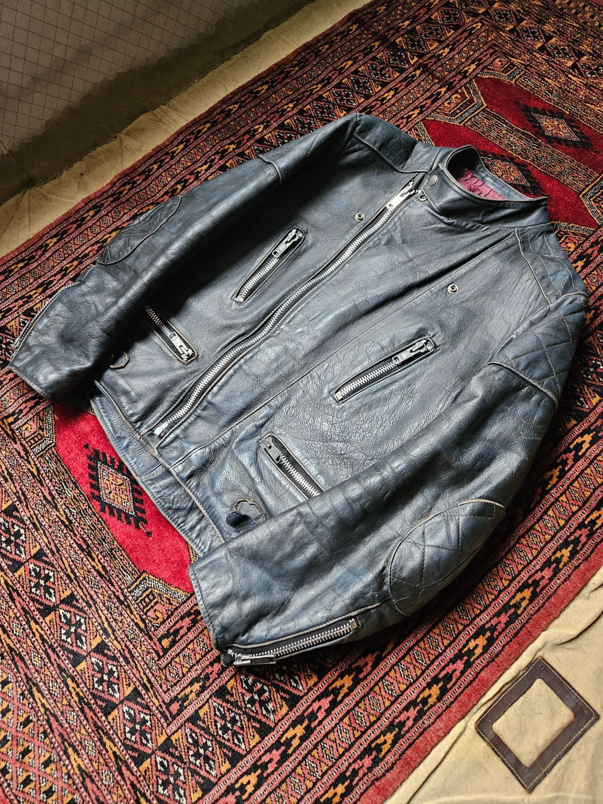70s WOLF LEATHERS Monza Type Motorcycle Jacket