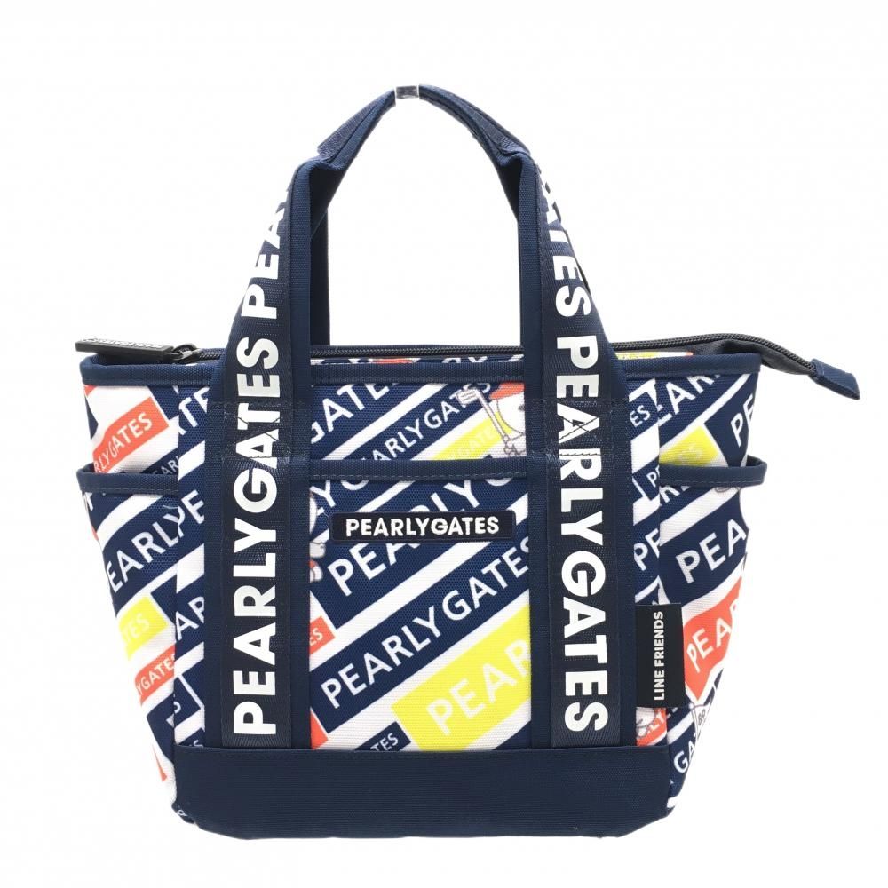 パーリーゲイツ　カートバッグ　総柄　ゴルフ　ニコちゃん　PG ネイビー 新品パーリーゲイツ カートバッグ ネイビー パーリーゲイツ カート