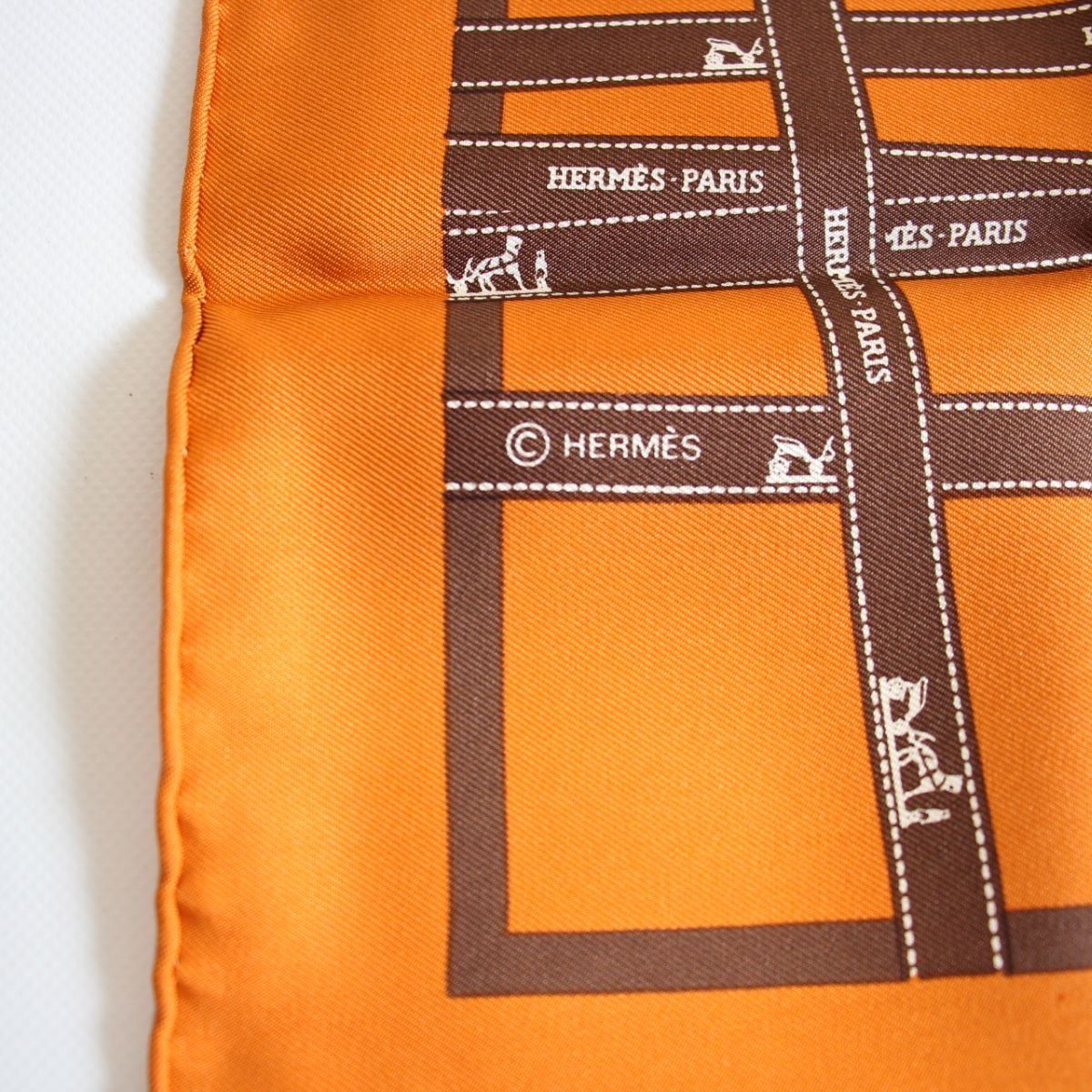 エルメス ボルデュック カレ45 プチカレ ガヴロッシュ シルク スカーフ HERMES - □新品同様□ HERMES エルメス ボルデュック カレ45