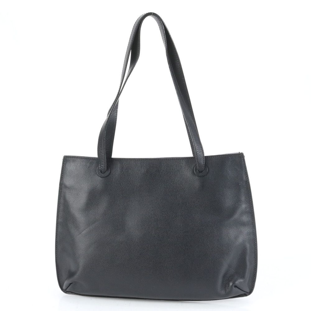 CHANEL ブラック レザートートバッグ CHANEL シャネル トートバッグ レザー ブラック レディース 中古