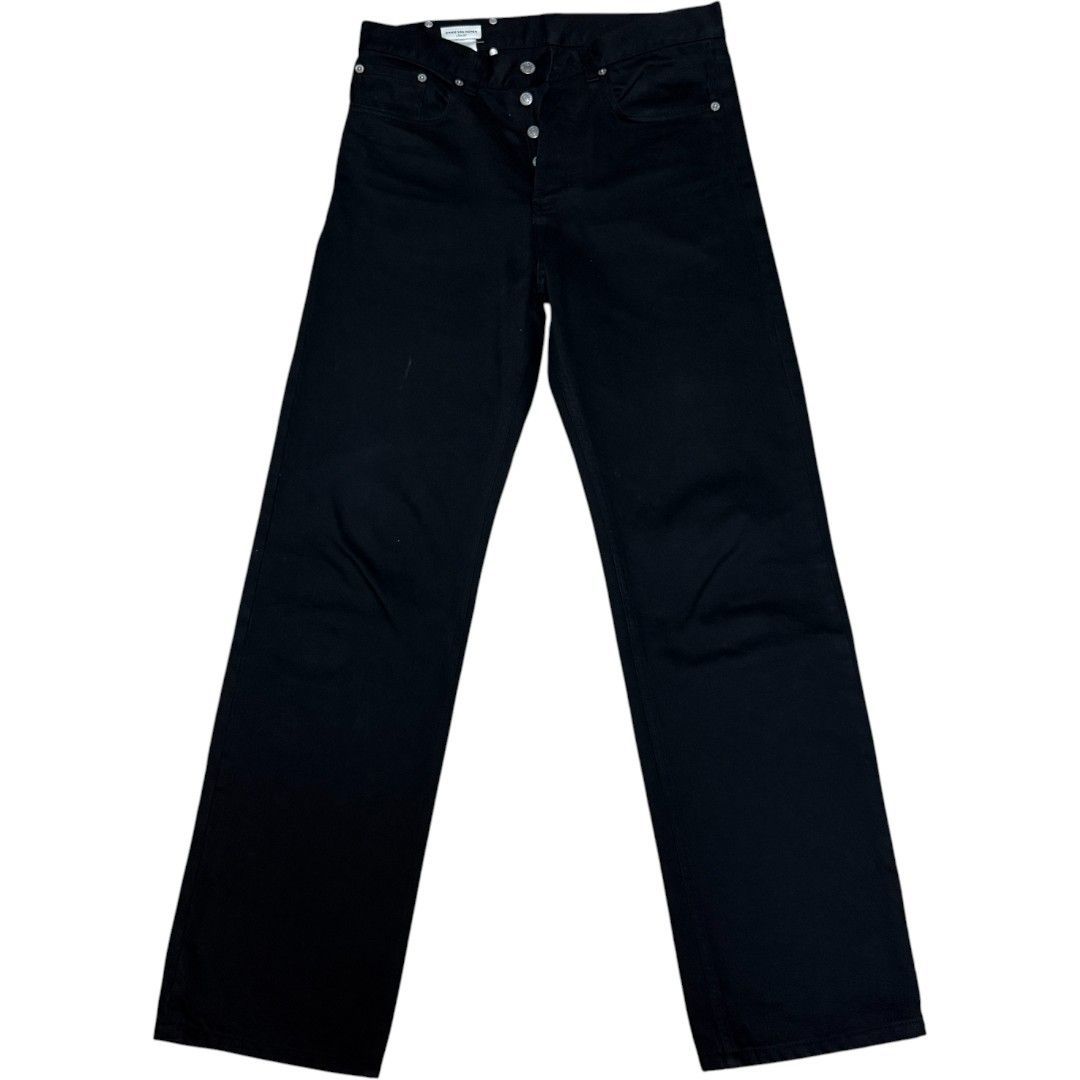 dries van noten ストレート　デニム　ブラック Dries Van Noten】コーティング ストレートジーンズ/関税込