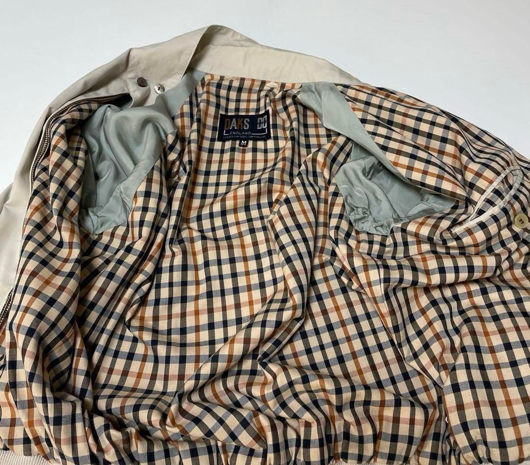訳あり DAKS ダックス ベージュ ジップアップ ジャケット M