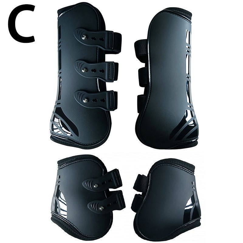 新品 前後肢4点セット 馬腱ブーツセット 馬術プロテクター 4PC
