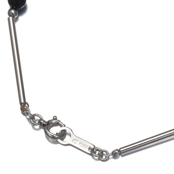 【新品】ＰＴ８５０　ブレスレット　オニキス球 Amazon | [ハッピーグッツショップ] プラチナ 喜平ブレスレット