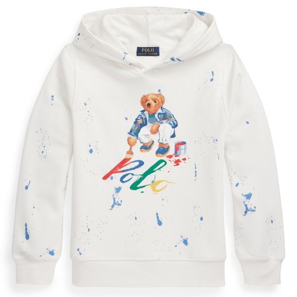 ラルフローレン スプラッシュペイントベア裏起毛パーカー