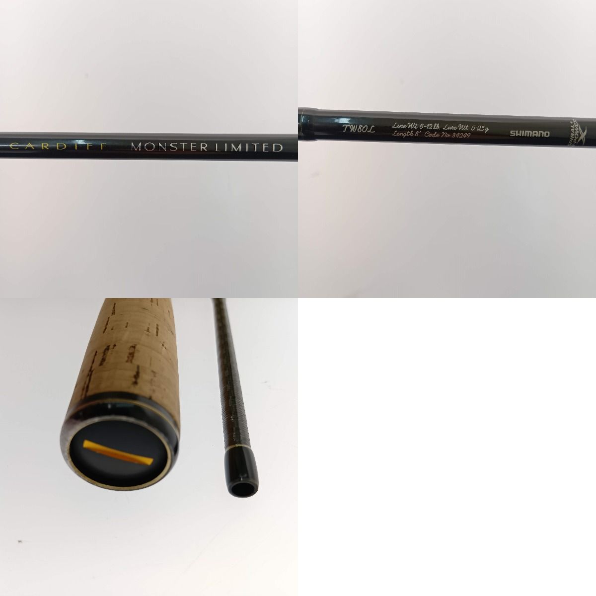 SHIMANO シマノ カーディフ モンスターリミテッド TW 80 L 34249 ルアーロッド ロッド