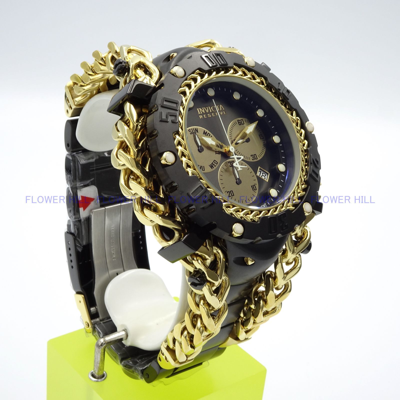 インビクタ 腕時計 クォーツ スイスムーブ搭載 黒ｘ金 ボルト 31316 INVICTA インビクタ 腕時計 メンズ クォーツ クロノグラフ